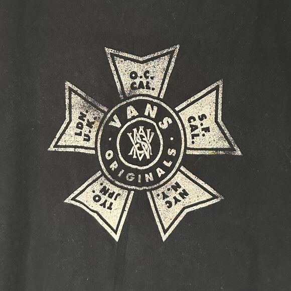 VANS "Off the Wall" Black Men's T-shirt, Large, Pre-owned - Picture 4 of 6